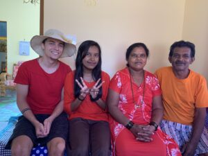With parents